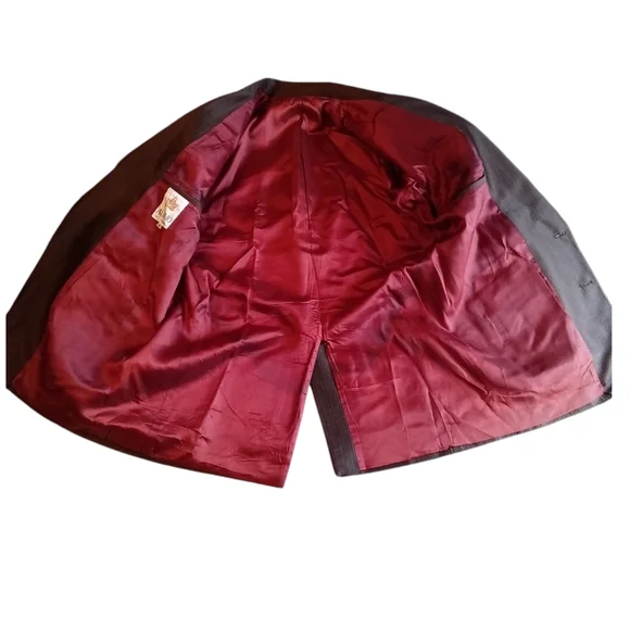 Alamo Made in Mexico Brown Western Rodeo Blazer Leather Accents Men Size 42R - Picture 10 of 16